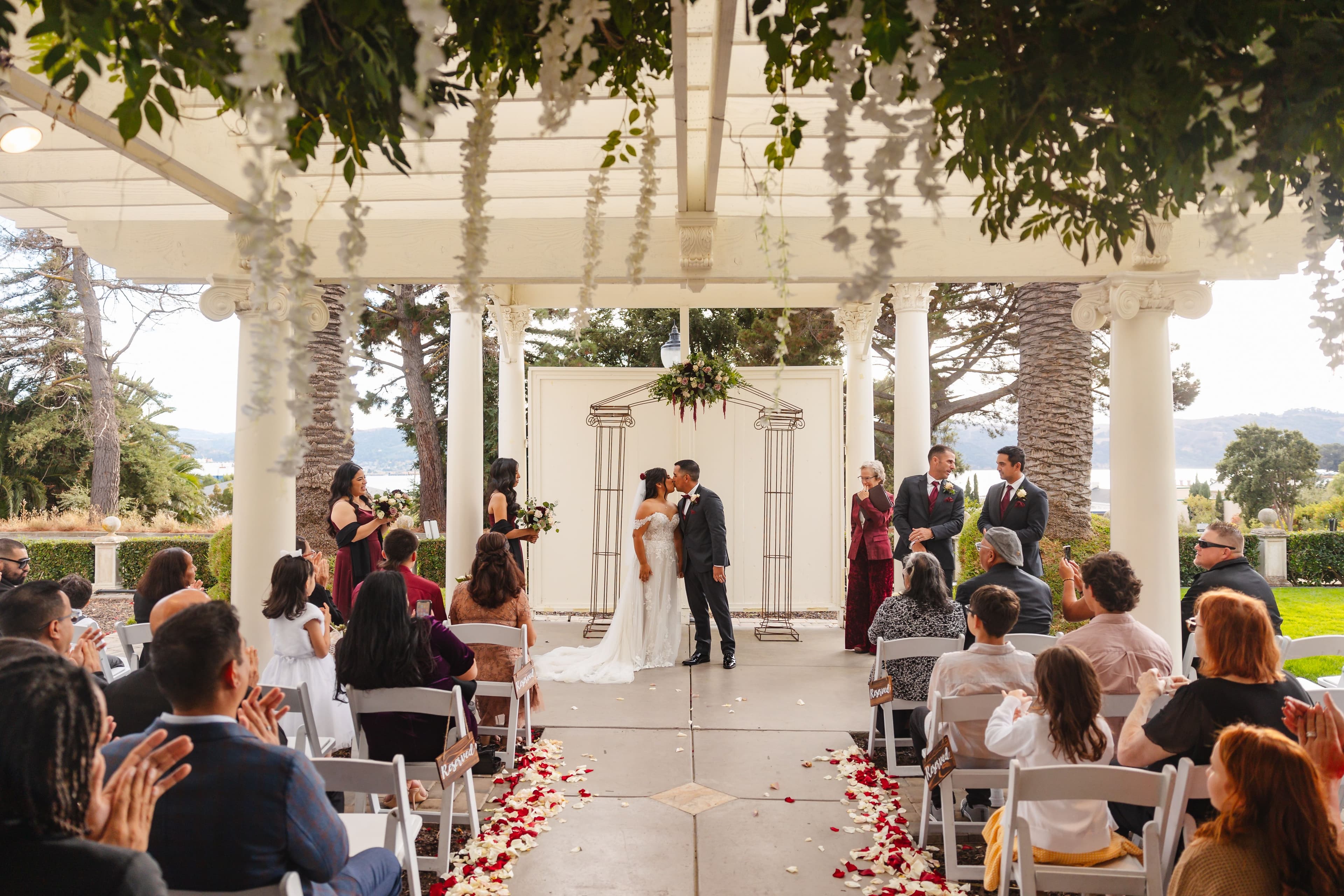 Jefferson Street Mansion by Wedgewood Weddings Ceremony Wisterias