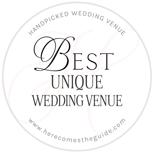 Here Comes The Guide - Best Unique Wedding Venue Badge