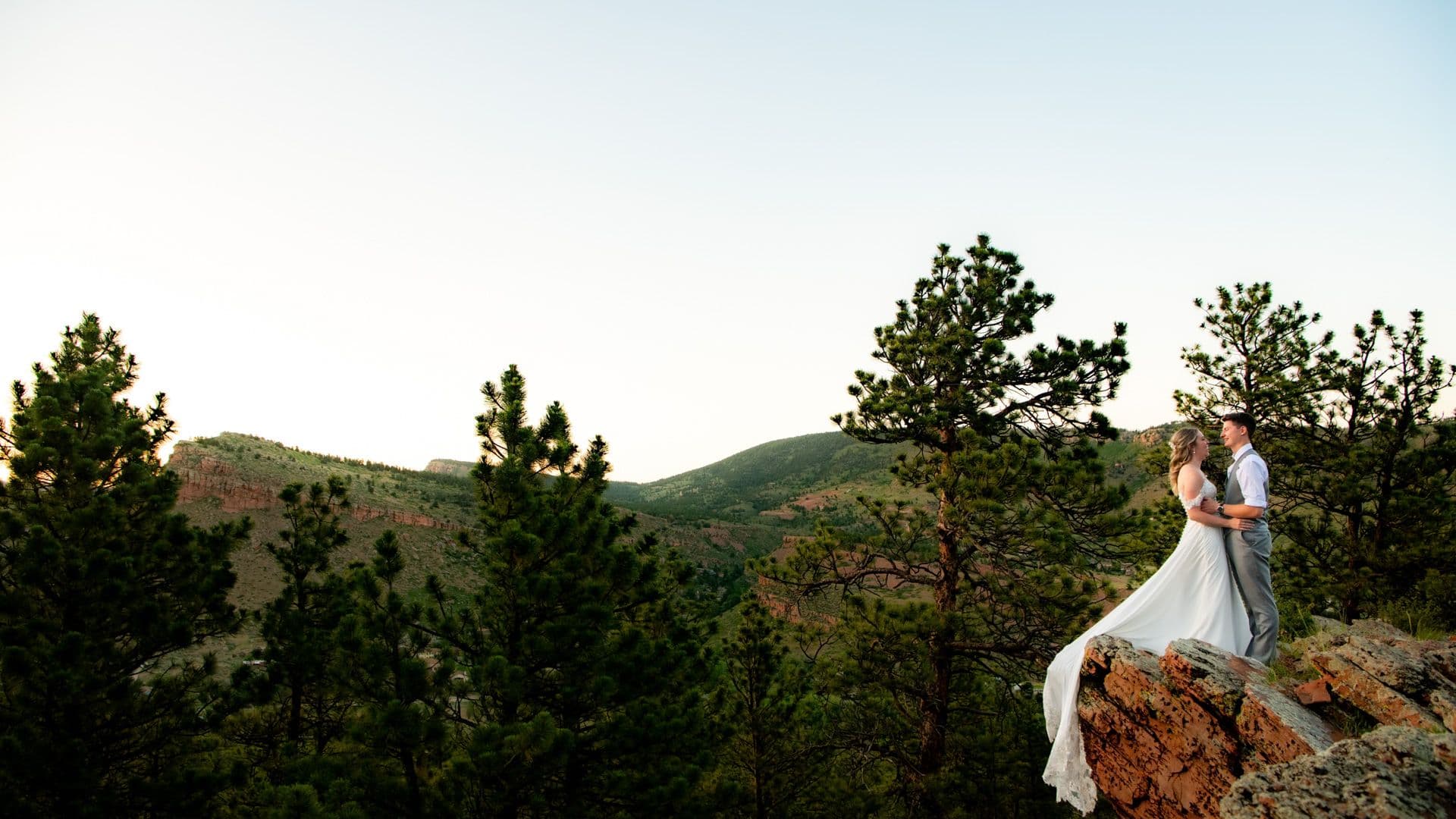 Lionscrest Manor by Wedgewood Weddings Rock Couple Shot