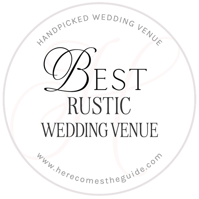 Here Comes The Guide - Best Rustic Wedding Venue Badge