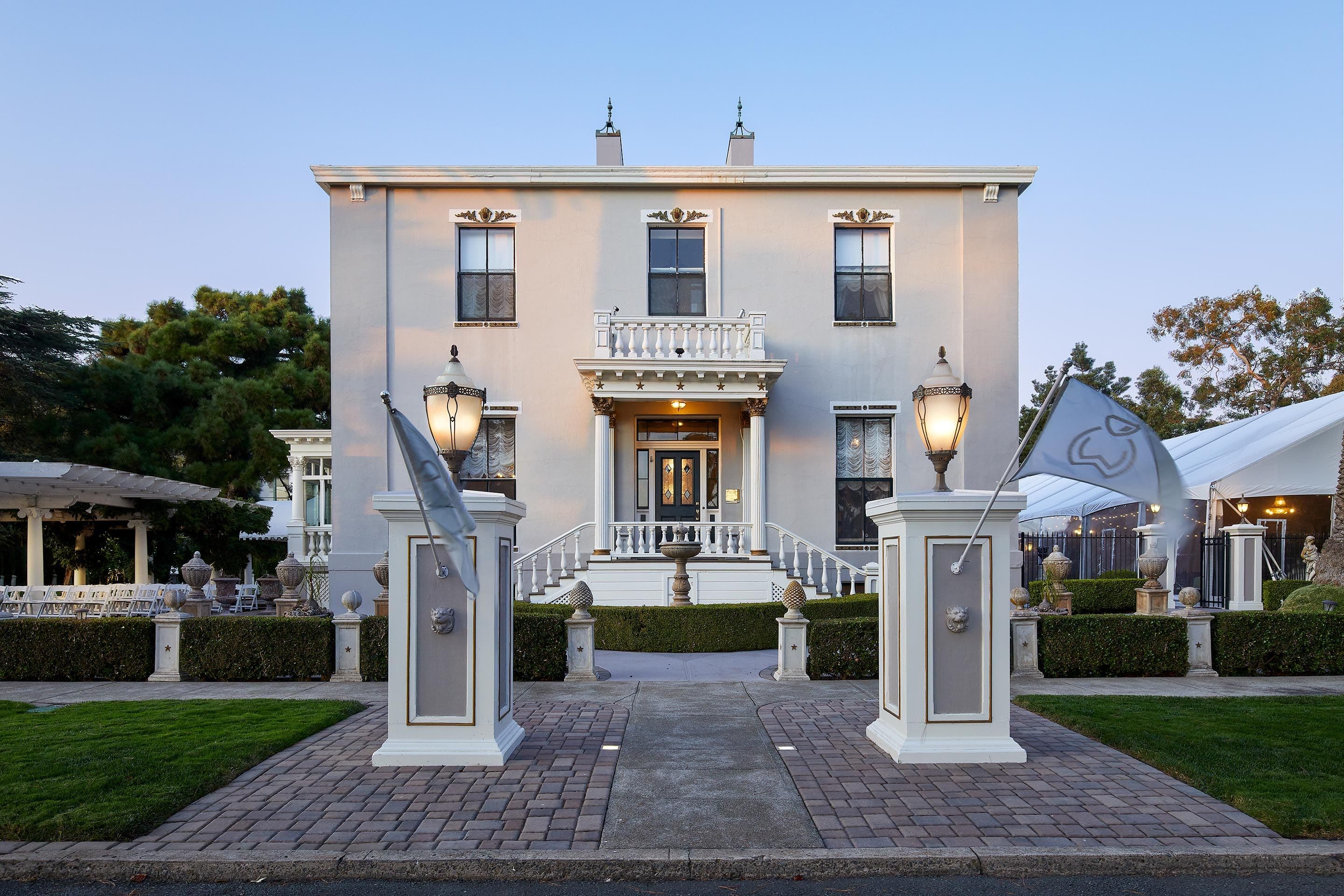 Jefferson Street Mansion by Wedgewood Weddings Exterior Evening
