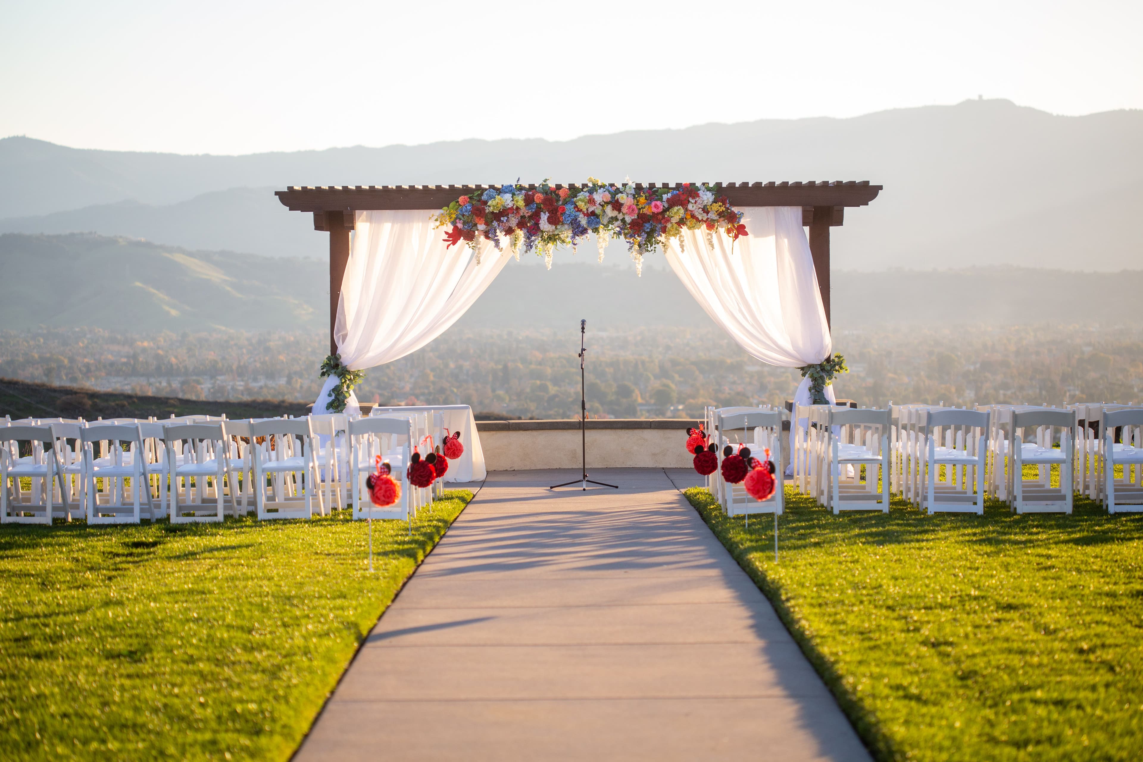 The Ranch at Silver Creek by Wedgewood Weddings Ceremony Pink Decor
