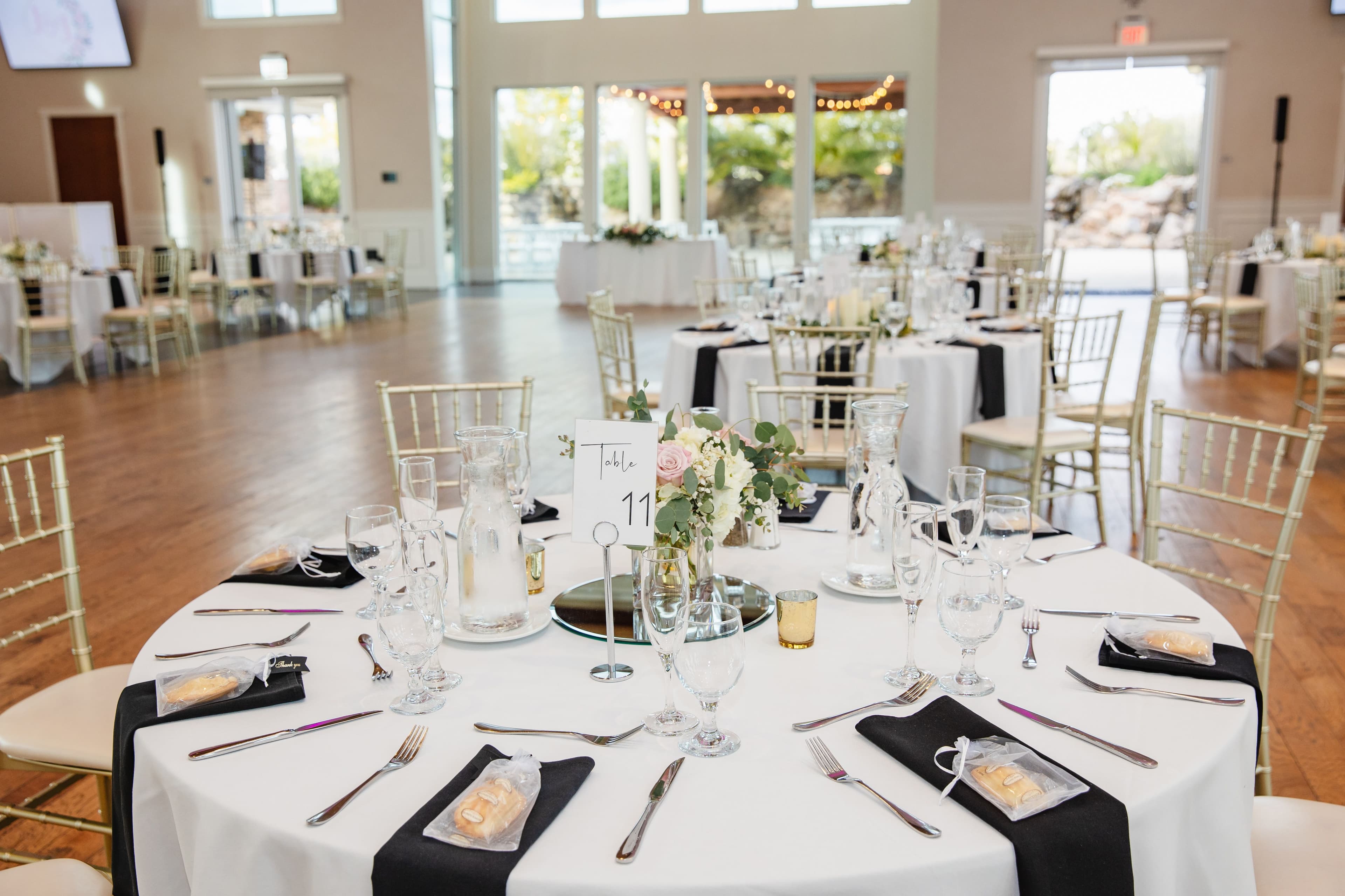 Black and white reception at Union Brick